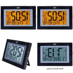 HITO Extra Large Atomic Radio Controlled Desk Wall Clock w/ 