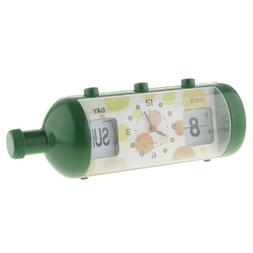 Auto Flip Clock 12 Hours Display Calendar Analog Table Alarm