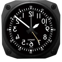 Trintec Aviation Classic Desk Top Travel Alarm Clock Aircraf