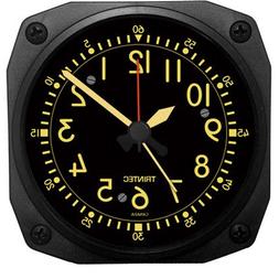 Trintec Aviation Desk Top Travel Alarm Clock Aircraft Vintag