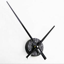 Backwards Reverse Creative Metal Wall Clock for Home Living 