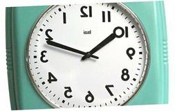 Bai Square Retro Wall Clock, Turquoise - 750.TU