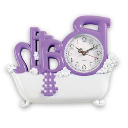 Bathroom Wall Clock, by Collections Etc