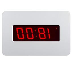 Timegyro Silent Digital Alarm Clock Wall Clock for Bedrooms 