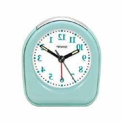 Sharp Battery Powered Ascending Alarm Clock Glow Dark Hands 