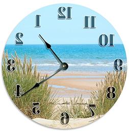 Sugar Vine Art BEACH DUNES Clock Large 10.5" Wall Clock Deco