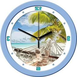 Beach Theme Decorative 11.5" Wall Clock by Suntime