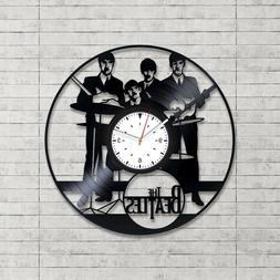 Beatles Vinyl Wall Art Clock Xmas Gift Bedroom Decor Music O