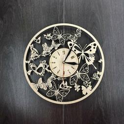 Beautiful Butterfly Large Modern Decorative Wall Clock for L