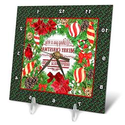 3dRose Beverly Turner Christmas Design - Wishing Merry Chris