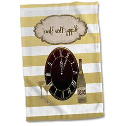 3dRose Beverly Turner New Years Design - Image of Gold Strip