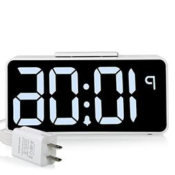 ZHPUAT  8.9" Big Screen Digital Alarm Clock with Dimmer and 