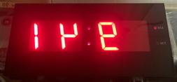 BIg Precision Digital LED Wall Clock Old Alarm Clock Look Ti