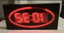 BiG Precision Digital Time Gym Sports LED Wall Clock Second 