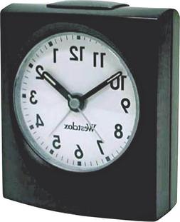 Westclox Black Echo Quartz Analog Alarm Clock