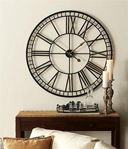 40" Black and Gold Battery Operated Over-Sized Classic Metal