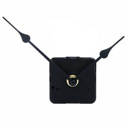 Black Mute Hands Quartz Wall Clock Movement Mechanism Parts 