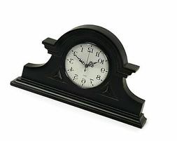 IMAX Black Mantel Clock &ndash; Decorative Desk Clock for Living