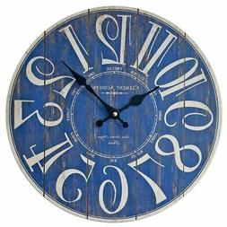 Blue Digital Wall Clock Fashional Decoration For Living Room