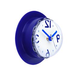 Gluck Blue Waterproof clock for bathroom Kitchen Shower Suct