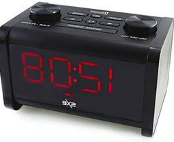 NEW Sxe Bluetooth Speaker Fm Alarm Clock Radio Sxe86011