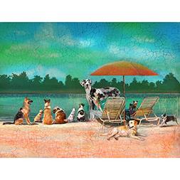 Wellspring 500pc Puzzle - Dog Day at the Beach 