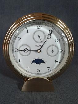 Hermle Brass Clock with Multifunctional Dial # 22641