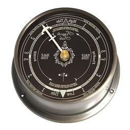 Brushed Nickel Tide Clock : Navy Blue Dial, Downeaster Wind 