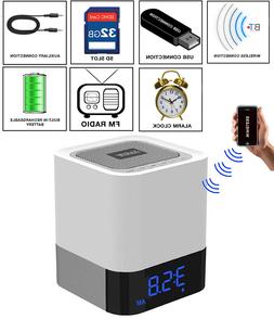 Boytone BT-84CB Portable FM Radio Alarm Clock Wireless Bluet