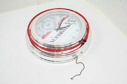Trademark Gameroom Budweiser Chrome Double Rung Neon Clock