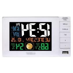 C87061 La Crosse Technology Dual Alarm Clock with USB Chargi