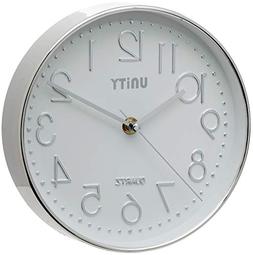 Unity Cambourne Silver Wall Clock 8-Inch