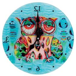 Allen Designs Cat and Owl Collection owl Wall Clock New Boxe