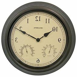 Chaney Accurite 15 Inch Combo Clock w/ Thermometer & Hygrome