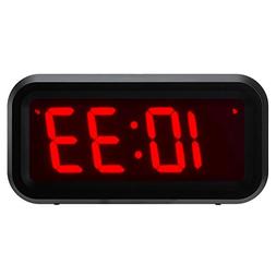 ChaoRong Small Battery Operated Digital LED Alarm Clock with