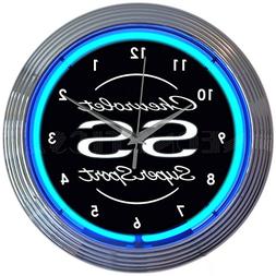 Neonetics Chevrolet Chevy SS Super Sport Clock, 15 Inch Diam