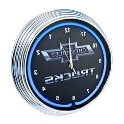 Neonetics Chevy Trucks Neon Wall Clock, 15-Inch
