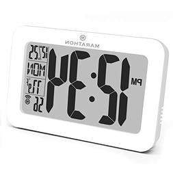 Marathon Commercial Grade Panoramic Atomic Wall Clock with T