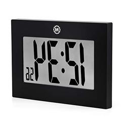 Marathon Large Digital Wall Clock with FoldOut Table Stand. 