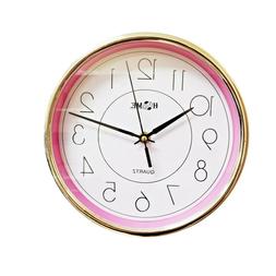 Uniware CL367PK Round Shape Wall Clock, 9 ", Non Ticking, Li