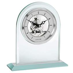 Bulova B5009 Clarity Tabletop Clock, Mineral Glass