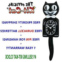 CLASSIC BLACK KIT CAT CLOCK 15.5" MADE IN USA Official Klock