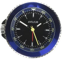 Bulova Classic Travel Clock, Silver