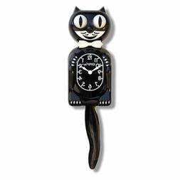 Classic  KIT KAT CLOCK - BLACK KITTY CAT CLOCK -  MADE IN TH