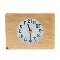 Classic Rectangle Wooden Digital Alarm Clock with Non Tickin