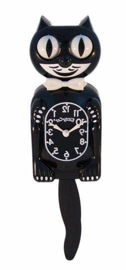 Classic Vintage Retro Kit-Cat Klock 12 3/4" Black Clock Roll