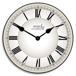 Classic White Wall Clock, Available in 8 sizes, Most Sizes S