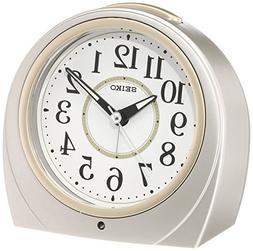 SEIKO CLOCK  automatic lights alarm clock  Round KR888S by S