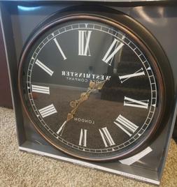Westminster Clock Company Oversized 30" Wall Clock Rubbed Br