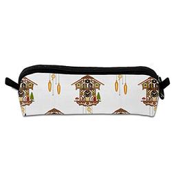 BA Ixiaoyao Clock Cuckoo School Pen Pouch Office Zippered Pe